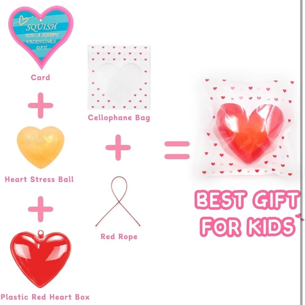 Valentine's Day Heart Squishy Toys